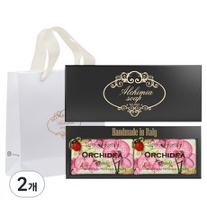알카미아비누 비누 올키디아 2p + 선물상자 블랙 + 쇼핑백, 2개