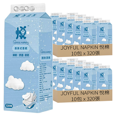JOYFUL NAPKIN 悅棉 可掛式抽取面紙, 1包, 20包