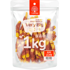 더내추럴 강아지 베리빅 육포, 혼합맛(오리/고구마), 1kg, 1개
