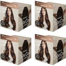 jennyhouse 婕宜彩妝 時尚沙龍級染髮劑, 4盒, 華麗棕色