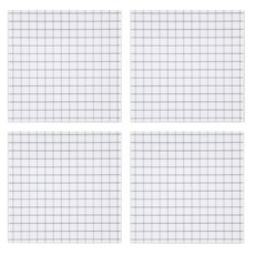 Havispace 自黏式透明便利貼 錯題筆記本, 4個, 透明網格, 50入