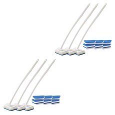 Maket Gamseong 浴室長柄清潔刷 + 海綿3入組, 混合色, 6套