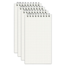 JF COMPANY 透明封面便攜式迷你筆記本, 4個, 格紋