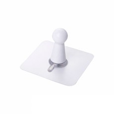 原木無痕掛勾4入組 8 x 8 x 4.5cm, 白色, 1組