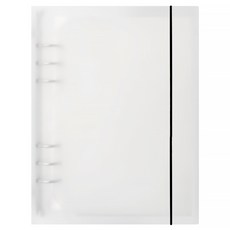 Recoz A5 6孔半透明硬殼活頁夾外殼, 半透明, 1個