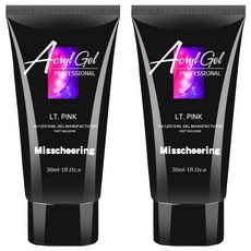 Misscheering 美甲延甲膠, 09 Light Pink, 30ml, 2條