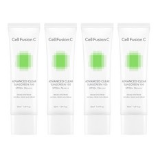 셀퓨전씨 어드밴스드 클리어 썬스크린 100 SPF50+ PA++++, 50ml, 4개