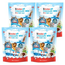 kinder 健達 迷你巧克力 20入, 120g, 4個