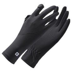 Amiss 機能感 涼感防曬手套, 黑色