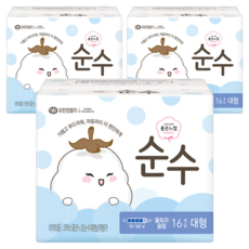 GOODFEEL Soonsu系列潔翼型衛生棉, L(26cm), 16片, 3包