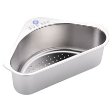 GOODIE FOODIE 水槽角落不鏽鋼三角濾網, 單一顏色