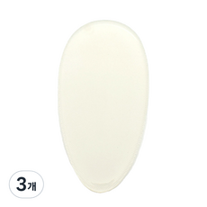플로리빙 둥근 글라스 풋케어 각질제거 파일 크림, 1개입, 3개