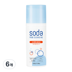 홀리카홀리카 소다톡톡 말끔모공 O2 버블 마스크 클렌징폼, 100ml, 6개