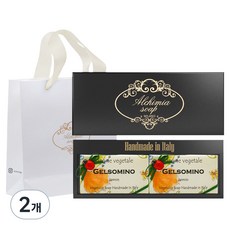 알카미아비누 비누 젤소미노 2p + 선물상자 블랙 + 쇼핑백, 2개