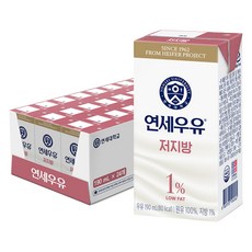 연세우유 저지방 멸균우유, 190ml, 24개