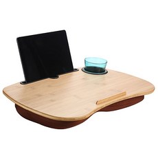 Look Up原木多功能氣墊桌 杯架型, 混色