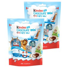 킨더 초콜릿 미니 20p, 120g, 2개