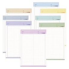 Table talk 彩色能量 B5 筆記本 8種 顏色隨機, 混合色, 1套