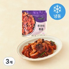초록햇살 수라예찬 쭈꾸미볶음 보통매운맛 (냉동), 3개, 200g
