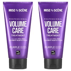 미쟝센 볼륨케어 퍼플 콜라겐 트리트먼트 프루티 플로럴향, 2개, 330ml