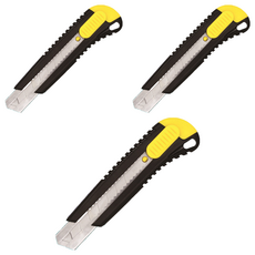 WHASHIN 211 特大號美工刀, 3個, 混色