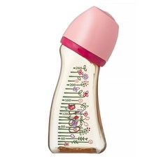 Betta PPSU 寬口奶瓶 240ml, 粉花兒, 1瓶