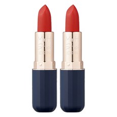 Rosse en rev 啞光棒唇膏 3.5g, No.02 猩紅色, 3.5克, 2個