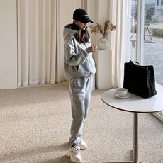 嗨日常 Coa 連帽刷毛束口運動套裝