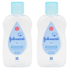 Johnson's 嬌生 嬰兒油 清爽配方 藍, 125ml, 2瓶