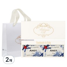 알카미아비누 비누 엔지 2p + 선물상자 아이보리 + 쇼핑백, 2개