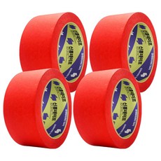 신흥테이프 마스킹 테이프 빨강 48mm x 40m, 4개