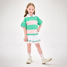 JELISPOON 女童亮色短版百褶裙上下套裝