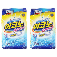 Beat Econo Max 強效洗衣粉, 2個, 3kg