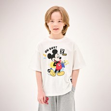 JELISPOON 兒童款透氣迪士尼米奇彩色寬鬆版T恤