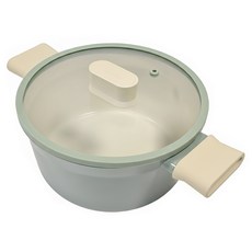 LocknLock 樂扣樂扣 Suit系列 雙柄湯鍋, 20cm, 薄荷綠, 1個