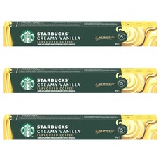 STARBUCKS 星巴克 香草風味咖啡膠囊 Nespresso咖啡機適用, 5.1g, 10顆, 3盒