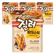 질러 크리스피 황태스틱 크레이지핫, 25g, 4개