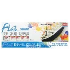 아카데미과학 무광 에나멜 컬러세트, 12색, 1개