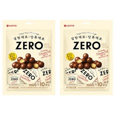 LOTTE 樂天 ZERO 零糖巧克力餅乾球, 140g, 2袋
