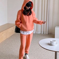 Hi Daily Coa 連帽刷毛束口褲運動套裝