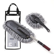 MAYTON Standard M 可調節長度超細纖維汽車除塵撣 大型 + 小型套組, 1套