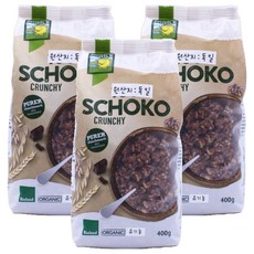 巧克力穀物麥片, 400g, 3個