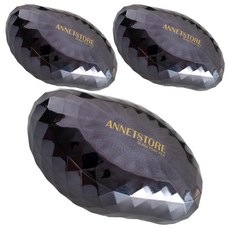 Annette Brush 玻璃腳樁 Diamond Jet Black, 1入, 3個