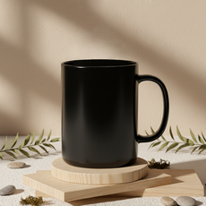 리빙메이트 트라이탄컵 손잡이형 410ml, 블랙, 1개