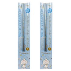 Skater Doraemon 鋁製吸管, 1入, 2支