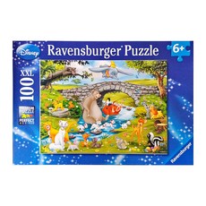 Ravensburger 維寶 Disney 100片 XXL 6歲以上 拼圖, 迪士尼 動物好朋友 多色, 1盒
