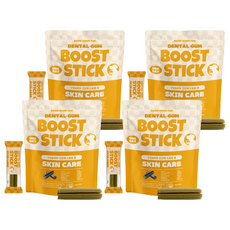 붐붐포 강아지 원데이 부스트스틱 덴탈껌, 구강 피부케어, 225g, 4개