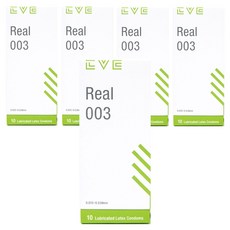 EVE Real 003 남성용 콘돔, 10개입, 5개