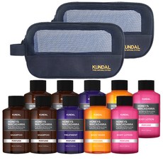KUNDAL 昆黛爾 蜂蜜夏威夷果旅行盥洗組+網狀化妝包 白麝香, 2組