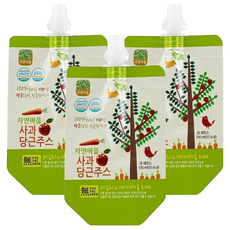 Nature Village 自然村 蘋果紅蘿蔔果汁 100ml 韓國生產 無糖無色素 專為孩子著想, 3包